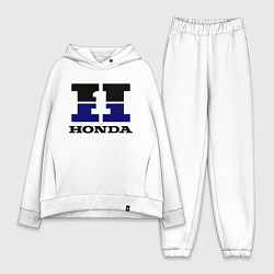 Женский костюм оверсайз Honda, цвет: белый