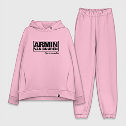 Женский костюм оверсайз Armin van Buuren цвета светло-розовый — фото 1