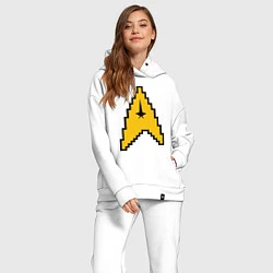 Женский костюм оверсайз Star Trek: 8 bit, цвет: белый — фото 2