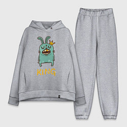 Женский костюм оверсайз Rabbit King, цвет: меланж