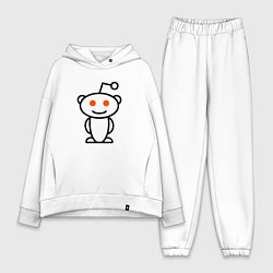 Женский костюм оверсайз Reddit, цвет: белый