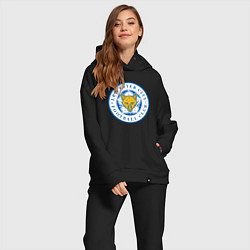 Женский костюм оверсайз Leicester City FC, цвет: черный — фото 2