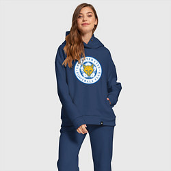 Женский костюм оверсайз Leicester City FC, цвет: тёмно-синий — фото 2