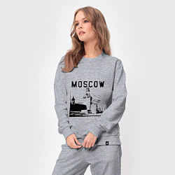 Костюм хлопковый женский Moscow Kremlin 1147, цвет: меланж — фото 2