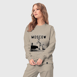 Костюм хлопковый женский Moscow Kremlin 1147, цвет: миндальный — фото 2