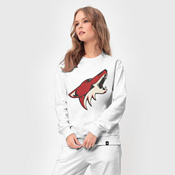 Костюм хлопковый женский Phoenix Coyotes, цвет: белый — фото 2