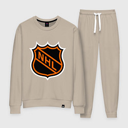 Костюм хлопковый женский NHL, цвет: миндальный