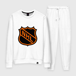 Костюм хлопковый женский NHL, цвет: белый