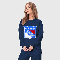 Костюм хлопковый женский New York Rangers, цвет: тёмно-синий — фото 2