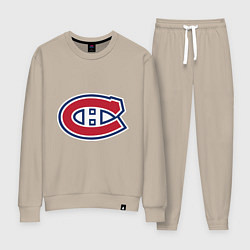Костюм хлопковый женский Montreal Canadiens, цвет: миндальный