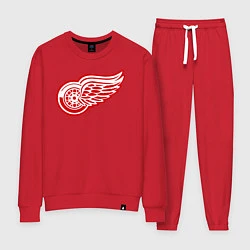 Костюм хлопковый женский Detroit Red Wings, цвет: красный