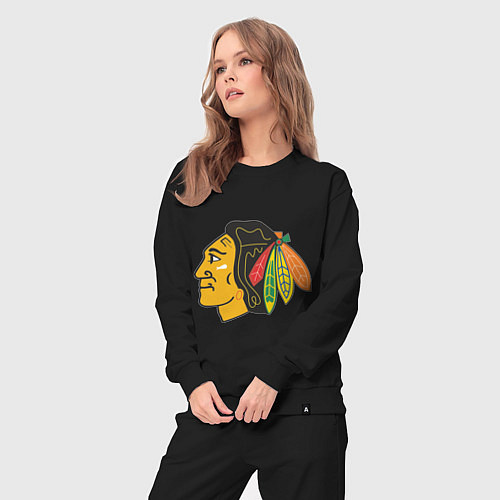 Женский костюм Chicago Blackhawks / Черный – фото 3