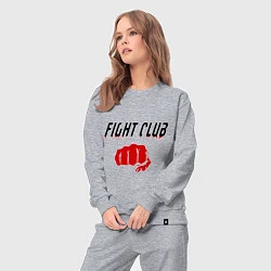 Костюм хлопковый женский Fight Club, цвет: меланж — фото 2