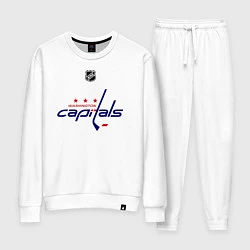 Костюм хлопковый женский Washington Capitals: Ovechkin 8, цвет: белый