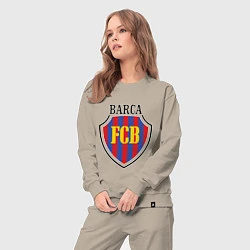 Костюм хлопковый женский Barca FCB, цвет: миндальный — фото 2