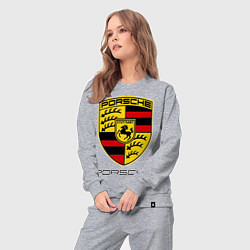 Костюм хлопковый женский Porsche Stuttgart, цвет: меланж — фото 2