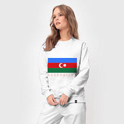 Костюм хлопковый женский Азербайджан, цвет: белый — фото 2