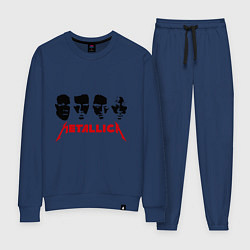 Костюм хлопковый женский Metallica (Лица), цвет: тёмно-синий