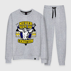 Костюм хлопковый женский Never Give Up: Cenation, цвет: меланж