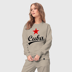 Костюм хлопковый женский Cuba Star, цвет: миндальный — фото 2