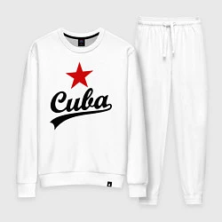 Костюм хлопковый женский Cuba Star, цвет: белый