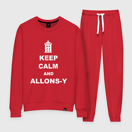 Женский костюм Keep Calm & Allons-Y / Красный – фото 1