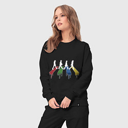 Костюм хлопковый женский Beatles Color, цвет: черный — фото 2