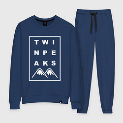 Костюм хлопковый женский Twin Peaks, цвет: тёмно-синий