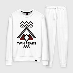 Костюм хлопковый женский Twin Peaks House, цвет: белый