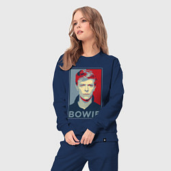 Костюм хлопковый женский Bowie Poster, цвет: тёмно-синий — фото 2