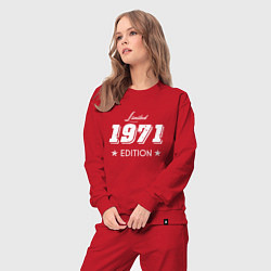 Костюм хлопковый женский Limited Edition 1971, цвет: красный — фото 2