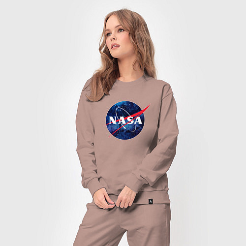 Женский костюм NASA: Cosmic Logo / Пыльно-розовый – фото 3