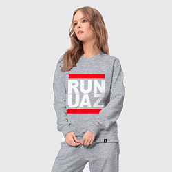 Костюм хлопковый женский Run UAZ, цвет: меланж — фото 2