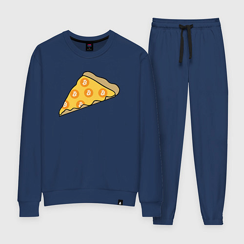 Женский костюм Bitcoin Pizza / Тёмно-синий – фото 1