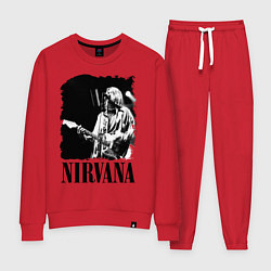 Костюм хлопковый женский Black Nirvana, цвет: красный