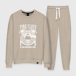 Костюм хлопковый женский Pink Floyd, цвет: миндальный