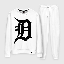 Костюм хлопковый женский Detroit Tigers, цвет: белый