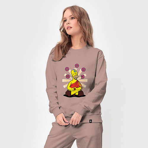 Женский костюм Homer Relax / Пыльно-розовый – фото 3