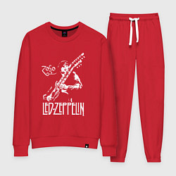 Костюм хлопковый женский Led Zeppelin, цвет: красный
