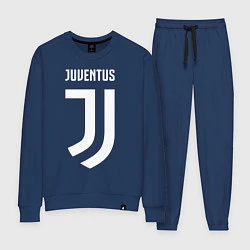 Костюм хлопковый женский FC Juventus, цвет: тёмно-синий
