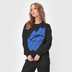 Костюм хлопковый женский A state of trance, цвет: черный — фото 2