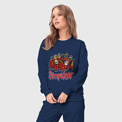 Костюм хлопковый женский SimpsKnot, цвет: тёмно-синий — фото 2