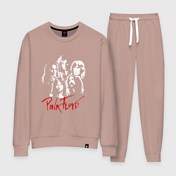 Костюм хлопковый женский Pink Floyd, цвет: пыльно-розовый