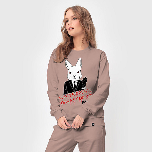 Женский костюм Misfits: White rabbit / Пыльно-розовый – фото 3