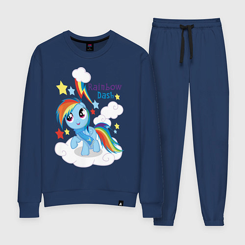 Женский костюм Rainbow Dash / Тёмно-синий – фото 1