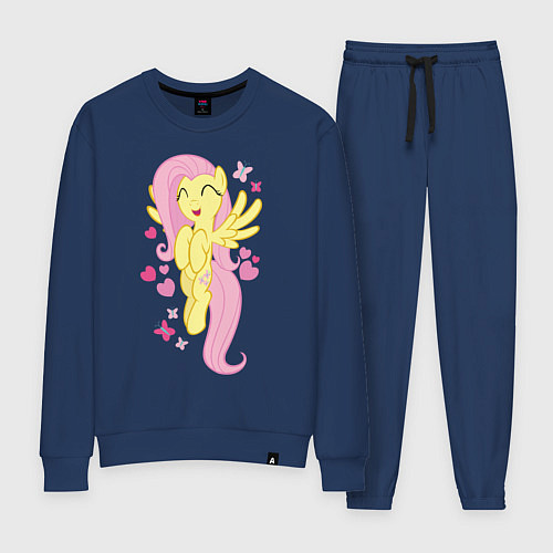 Женский костюм Флаттершай и бабочки / Тёмно-синий – фото 1