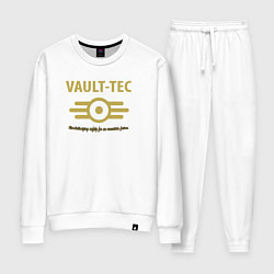 Костюм хлопковый женский Vault Tec, цвет: белый