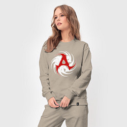 Костюм хлопковый женский Amatory Sign, цвет: миндальный — фото 2