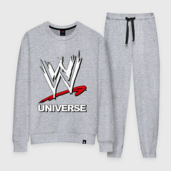 Костюм хлопковый женский WWE universe, цвет: меланж