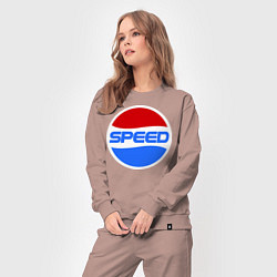 Костюм хлопковый женский Pepsi Speed, цвет: пыльно-розовый — фото 2